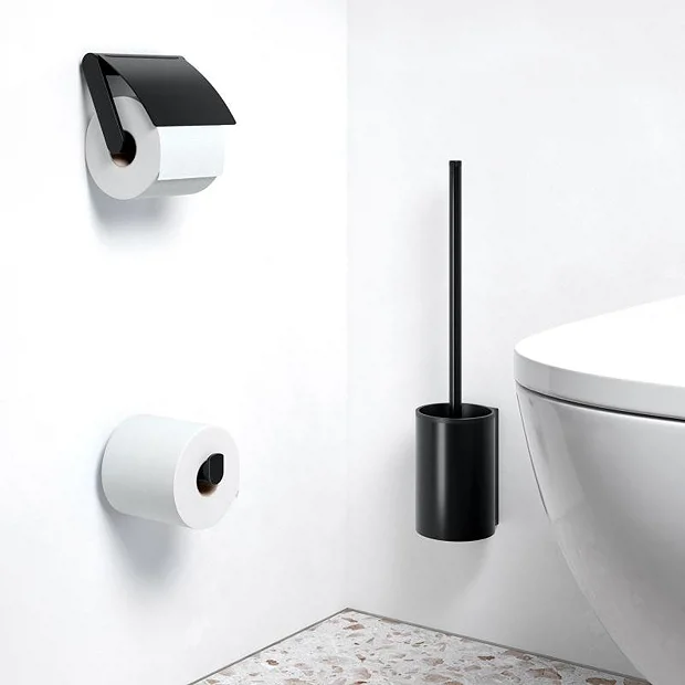 Keuco Plan Spare Toilet Roll Holder - Black - Image 3
