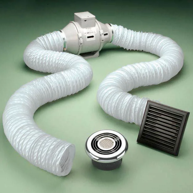 HIB Cyclone Chrome Wet Room Inline Fan - Image 3