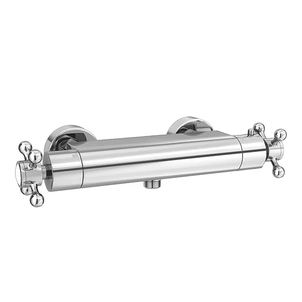 Chatsworth Traditional Crosshead Bottom Outlet Thermostatic Bar Shower Valve - Image 2