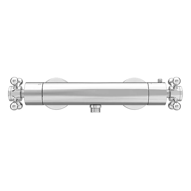 Chatsworth Traditional Crosshead Bottom Outlet Thermostatic Bar Shower Valve - Image 5