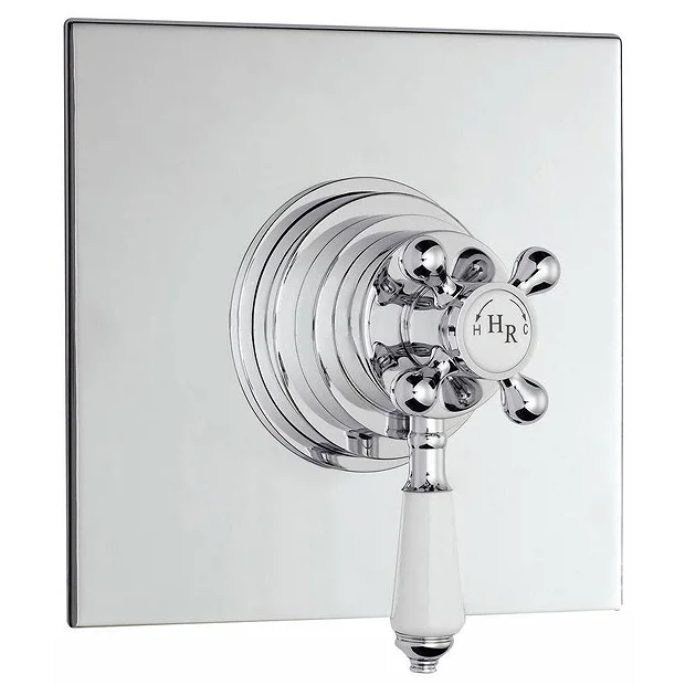 Hudson Reed Traditional Dual Concealed Thermostatic Shower Valve - Chrome