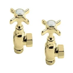 Heritage - Portland Heated Towel Rail - Vintage Gold