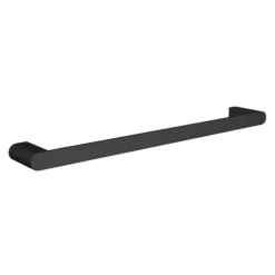 Arezzo Matt Black 500mm Wall Mounted Towel Rail