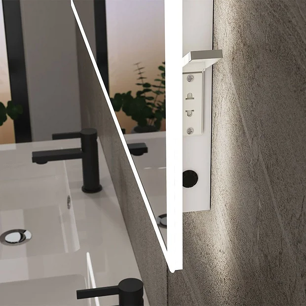 Arezzo 1200 X 600mm LED Illuminated Bathroom Mirror With Shaver Socket & Anti-Fog