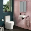 Arezzo 400 X 220mm Curved Wall Hung 1TH Cloakroom Basin