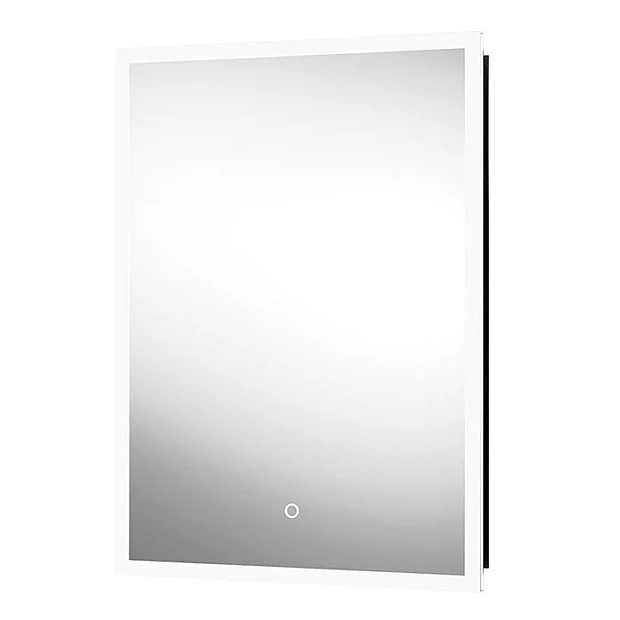 Arezzo 500 X 700mm Recessed LED Illuminated Bathroom Mirror Cabinet With Shaver Socket & Anti-Fog - Image 2