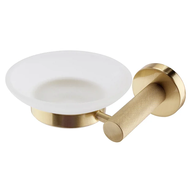 Arezzo Industrial Style Brushed Brass 4-Piece Bathroom Accessory Pack - Image 6