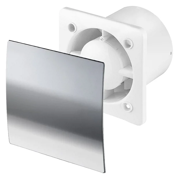 Arezzo 100mm Turbo Extractor Fan - Humidistat - Chrome - Image 2