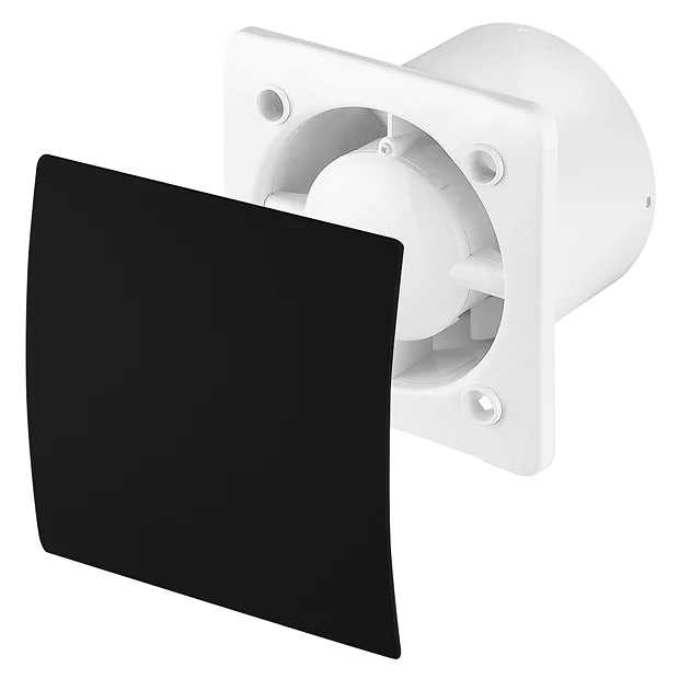 Arezzo 100mm Turbo Extractor Fan - Timer - Matt Black - Image 2