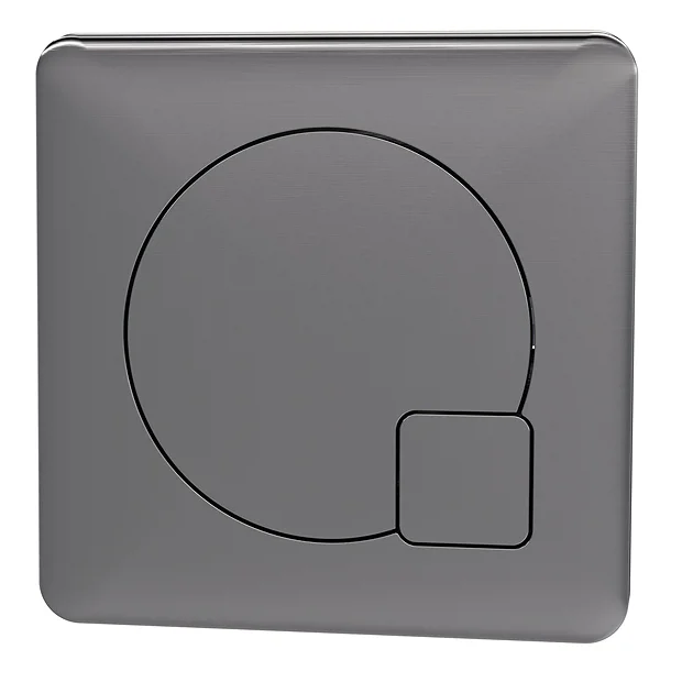 Arezzo Modern Gun Metal Grey Square Flush Plate - 70 X 70mm