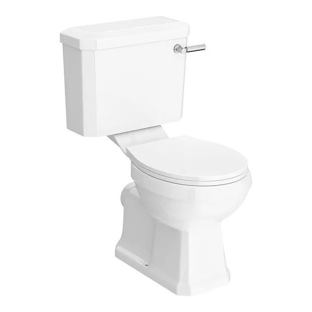 Arezzo Traditional Toilet With Chrome Lever - Image 2