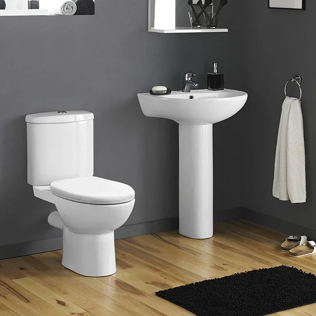 Cove 530mm Basin 1TH With Pedestal