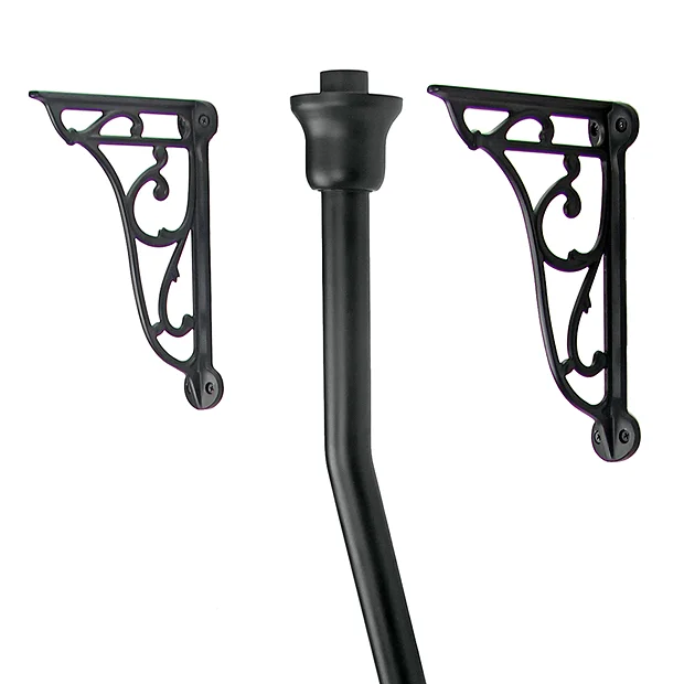 Chatsworth High Level Flush Pipe Kit Matt Black - Image 3