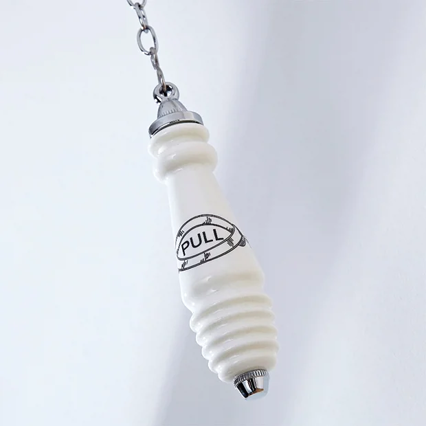 Chatsworth Chrome High Level Traditional WC Flush Pipe Kit - Image 3