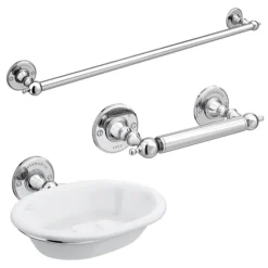 Chatsworth 1928 Traditional 3-Piece Bathroom Accessory Pack