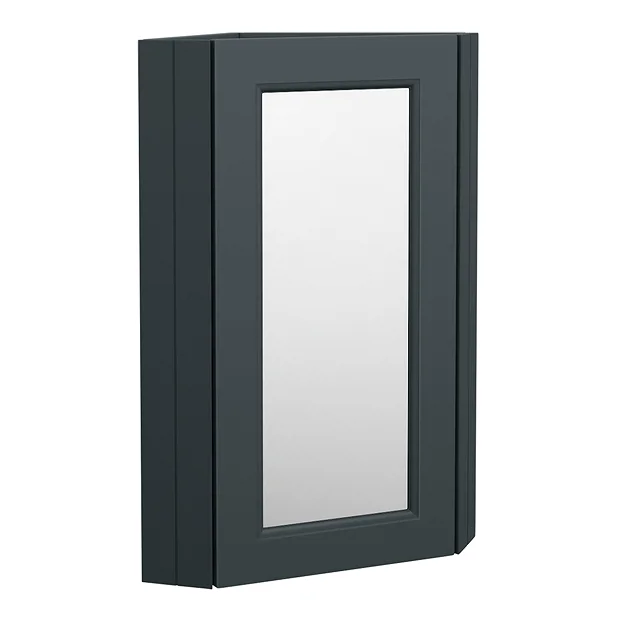 Chatsworth Corner Mirror Cabinet Graphite