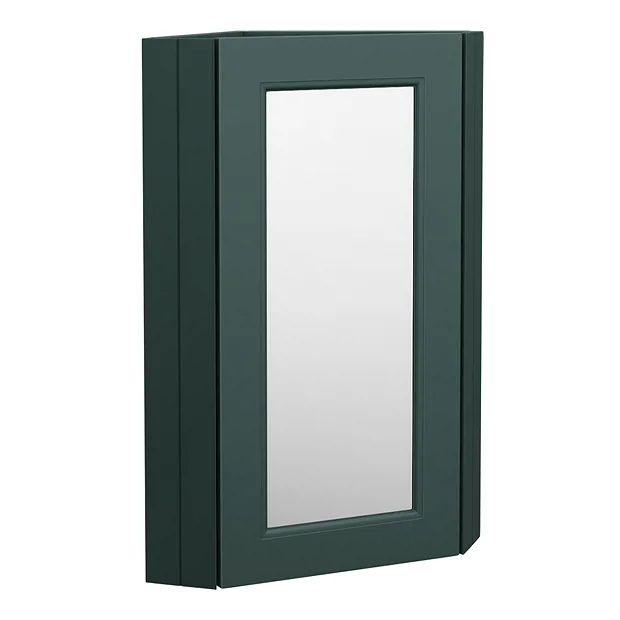 Chatsworth Corner Mirror Cabinet Green