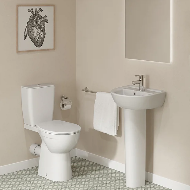 Ideal Standard Eurovit+ Comfort Height Close Coupled Toilet With Soft Close Seat - Image 3