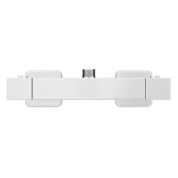 Milan Square Top Outlet Thermostatic Bar Shower Valve - Chrome - Image 4