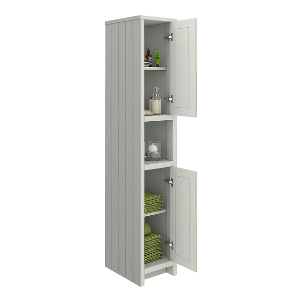 Chatsworth Traditional Grey Tall Cabinet - Image 4