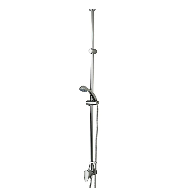 Bristan Jute Mini Twinline Thermostatic Shower Valve + Adjustable Riser (ceiling Fed)