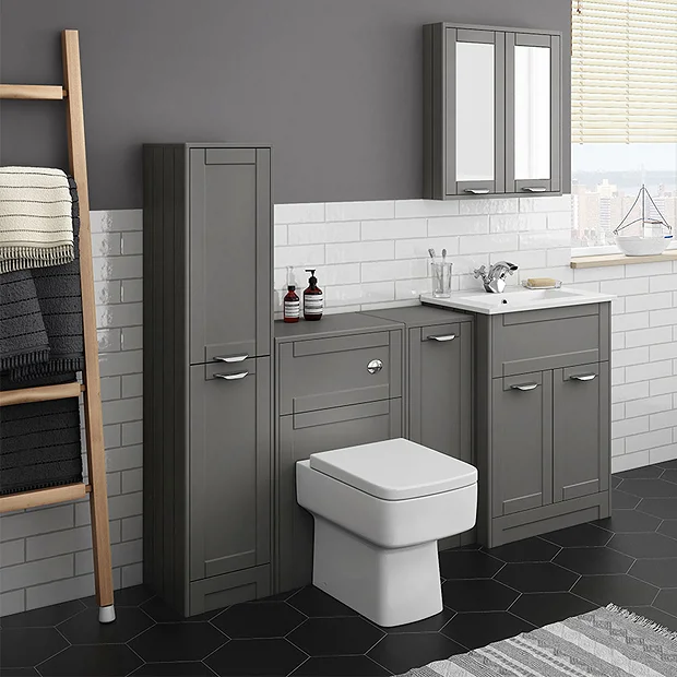 Keswick Grey 300mm Traditional Single Door Storage Unit