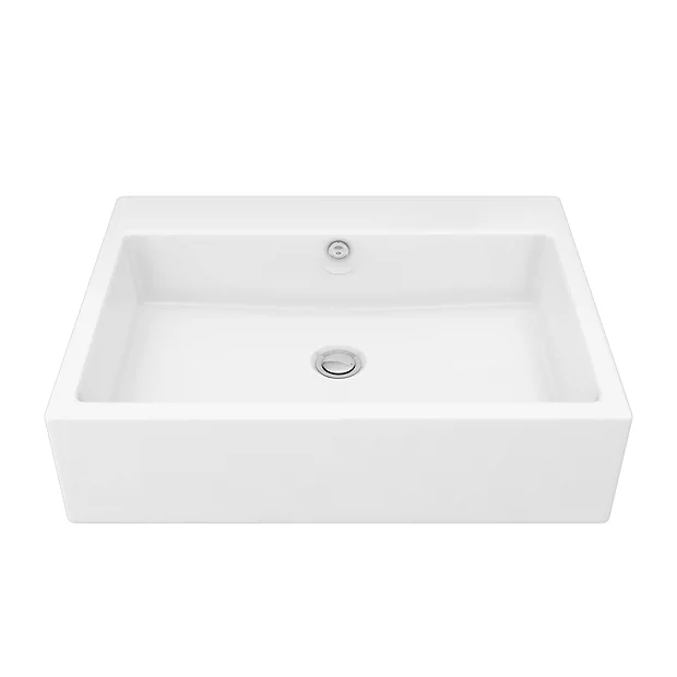 Milton 600 X 460 Wall Hung Rectangular Basin (0 Tap Hole) - Image 2