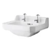 Carlton/Richmond 500mm Small 2 Tap Hole Basin