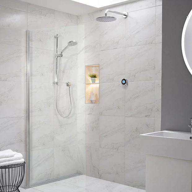 Aqualisa Optic Q Smart Shower Concealed With Adjustable And Wall Fixed Head - Image 2