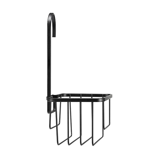 Croydex Matt Black Hook Over Shower Caddy - Image 4