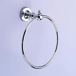 Silverdale Luxury Berkeley Towel Ring - Polished Chrome