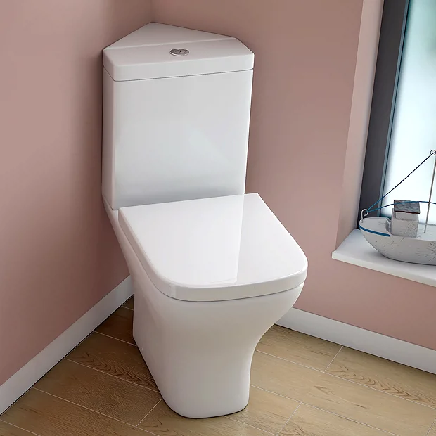 Venice Modern Corner Toilet + Soft Close Seat - Image 2