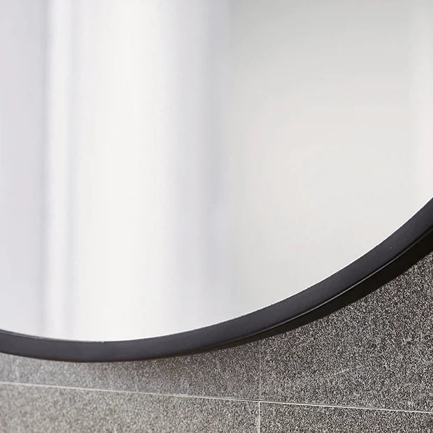 Arezzo Matt Black 500 X 800mm Capsule Mirror - Image 4