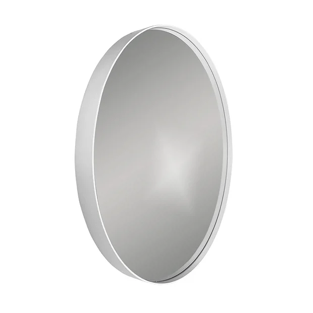 Venice White Frame 750mm Round Mirror - Image 2