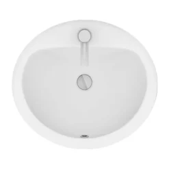 Rio Oval Inset Basin 1TH - 520 X 460mm