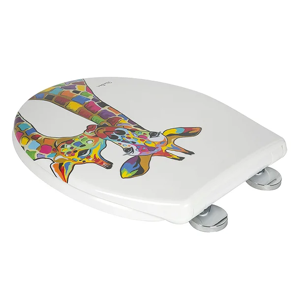 Croydex Francie & Josie Flexi-Fix Toilet Seat By Steven Brown Art - Image 4